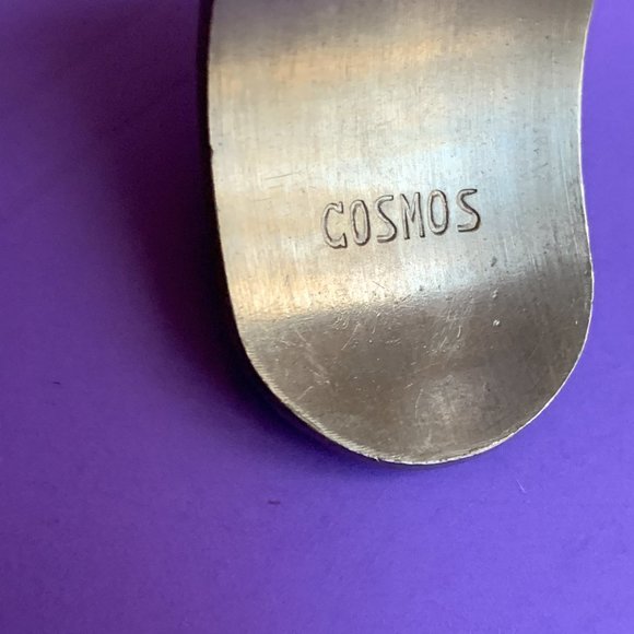 Vintage Genuine Pewter Flower of the Month Cuff Bracelet - Cosmos - Picture 5 of 6